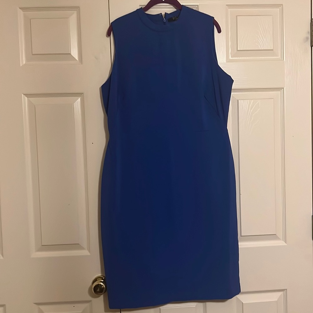 Blue Sheath Dress